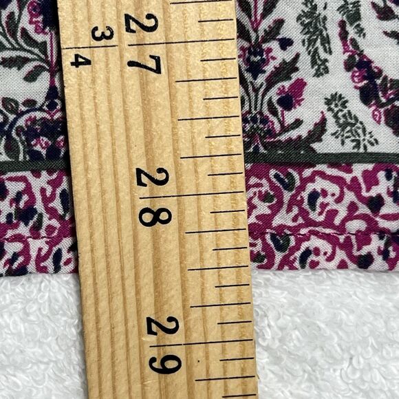 Rose & Rhyme Shirt Womens 1X Peasant Floral Pink - Picture 7 of 16